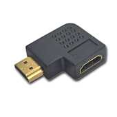 90 degree Right Angle HDMI adapter. Male to Female. Left Handed